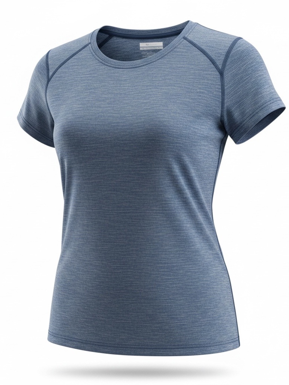Women's Short Sleeve Performance Tee - Heather Blue